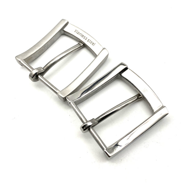 Stailness Steel Buckle Matte/Glass Leather Belt Buckles