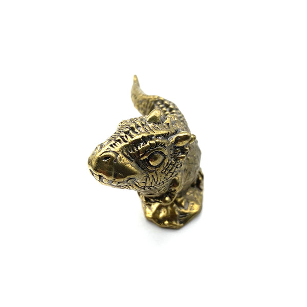 Brass Mini Dinosaur Figurines: Playable Decor, Collectible Toy & All-Ages Gift for Kids and Adults