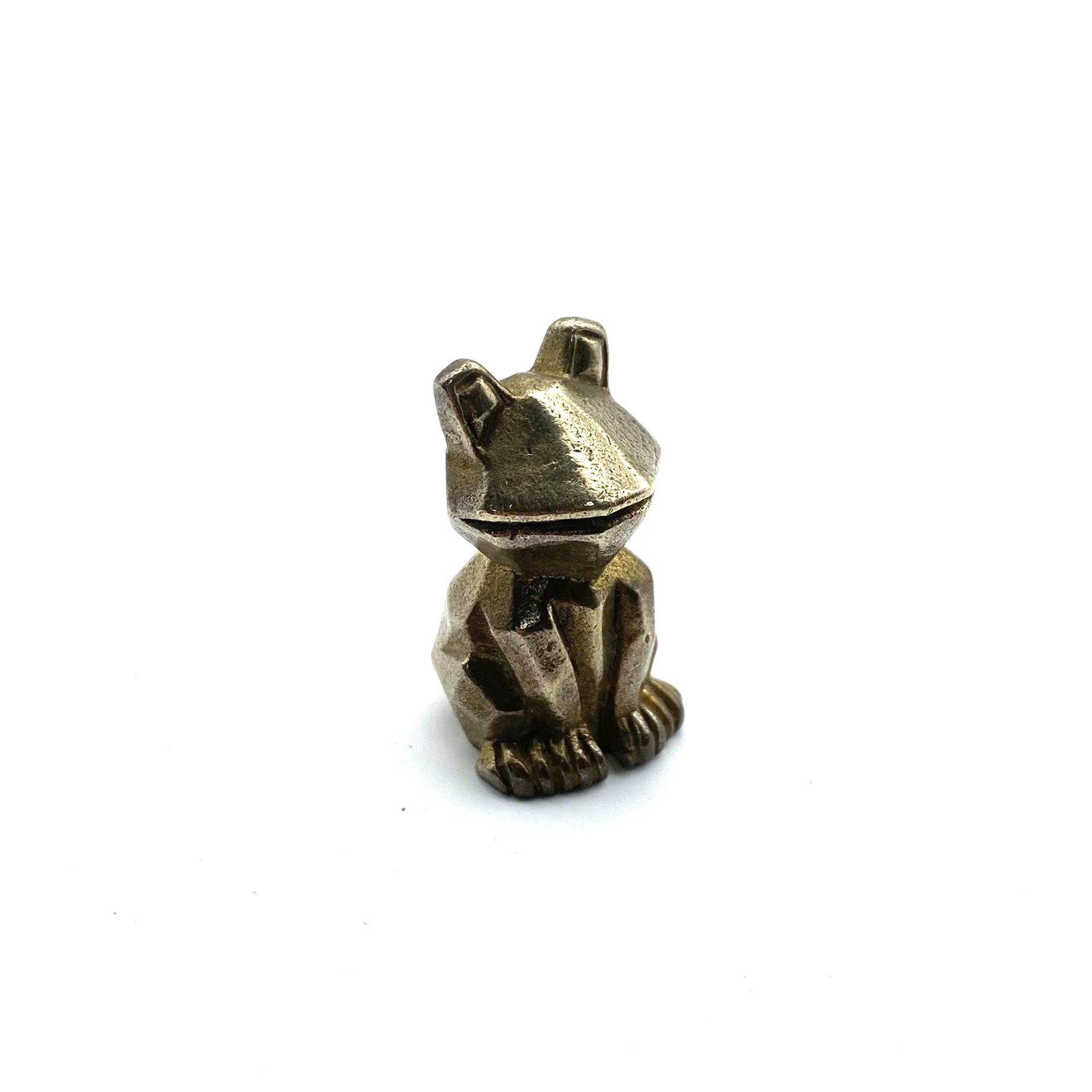 Vintage Brass Trinket Collection: Frog Figurine,Playful Desk Companion & Safe Gift for Children's Bedroom Styling