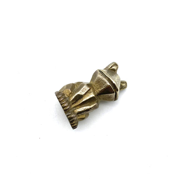 Vintage Brass Trinket Collection: Frog Figurine,Playful Desk Companion & Safe Gift for Children's Bedroom Styling