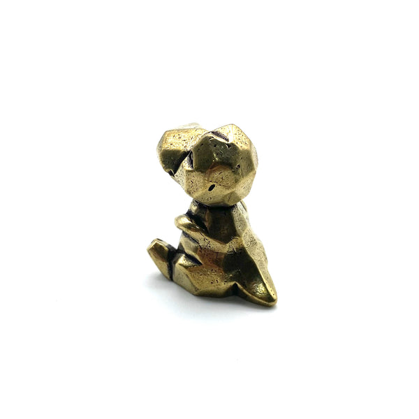 Vintage Brass Trinket Collection: Dinosaur Figurine,Playful Desk Companion & Safe Gift for Children's Bedroom Styling