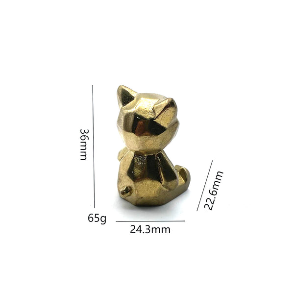 Vintage Brass Trinket Collection: Bear Figurine,Playful Desk Companion & Safe Gift for Children's Bedroom Styling