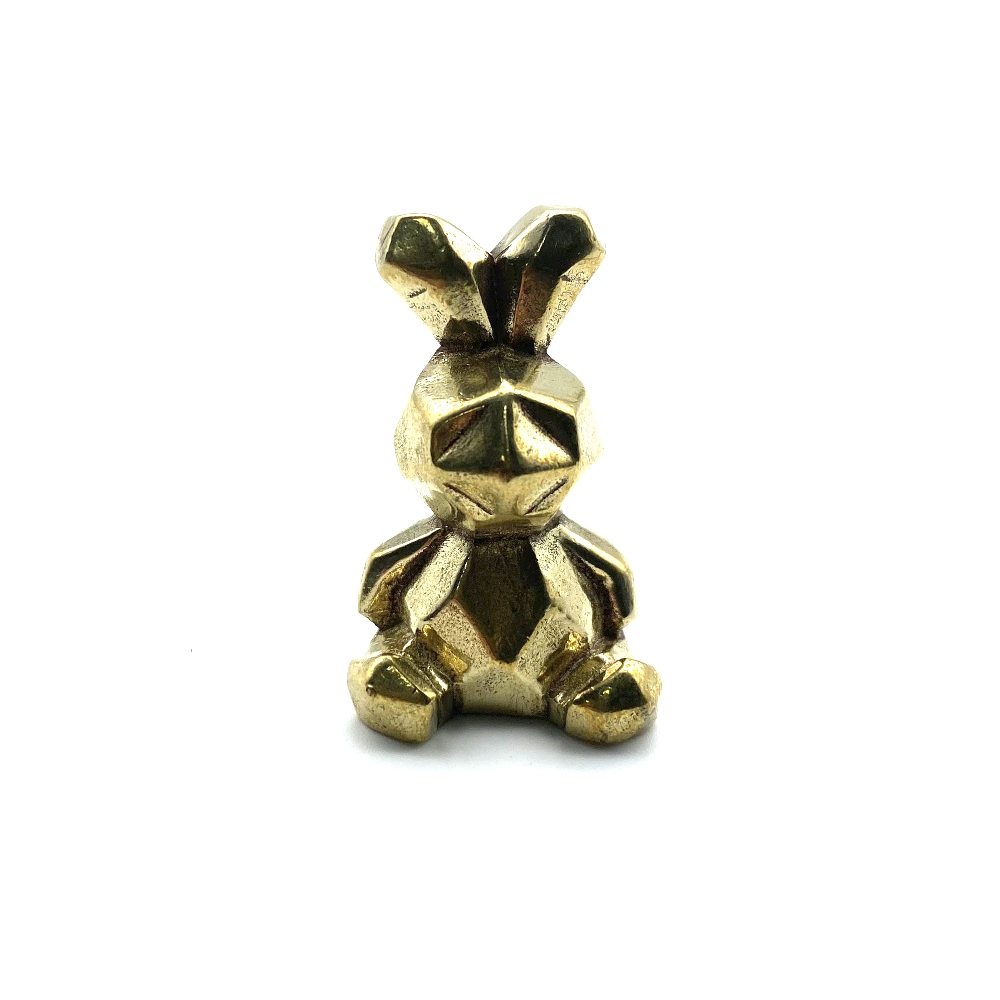 Vintage Brass Trinket Collection: Rabbit Figurine,Playful Desk Companion & Safe Gift for Children's Bedroom Styling