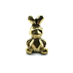 Vintage Brass Trinket Collection: Rabbit Figurine,Playful Desk Companion & Safe Gift for Children's Bedroom Styling