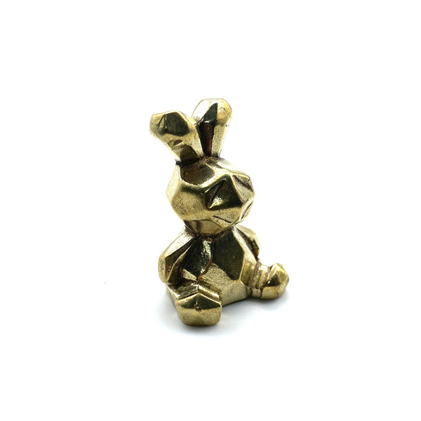 Vintage Brass Trinket Collection: Rabbit Figurine,Playful Desk Companion & Safe Gift for Children's Bedroom Styling
