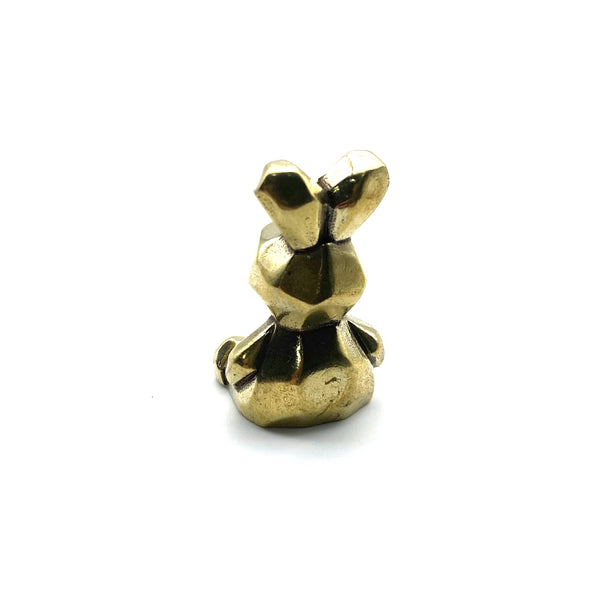 Vintage Brass Trinket Collection: Rabbit Figurine,Playful Desk Companion & Safe Gift for Children's Bedroom Styling