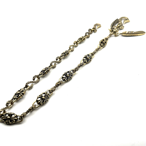 Brass Chain Wallets Leather Purse Chain Biker Jewelry Keychain