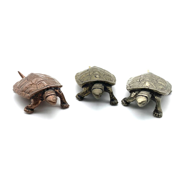Brass Turtle Figurine Copper Turtle Knick Knack Children Room Decor Ornament 