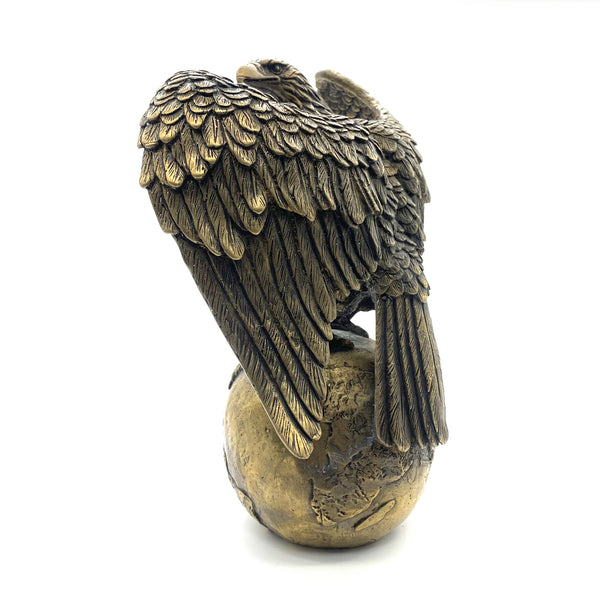 Bronze Sculpture Lifelike Eagle Statue Giftware House&Office Decorative Ornaments