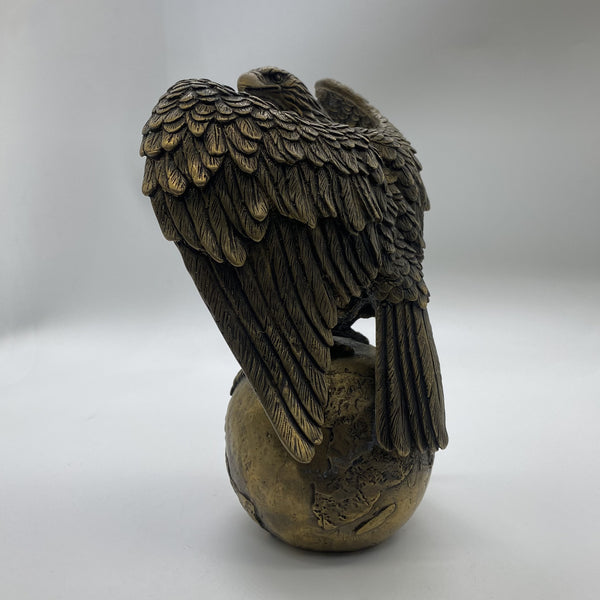 Bronze Sculpture Lifelike Eagle Statue Giftware House&Office Decorative Ornaments