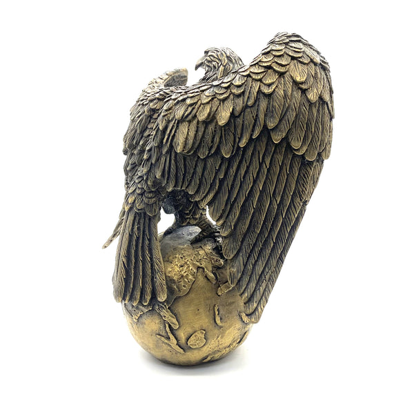 Bronze Sculpture Lifelike Eagle Statue Giftware House&Office Decorative Ornaments