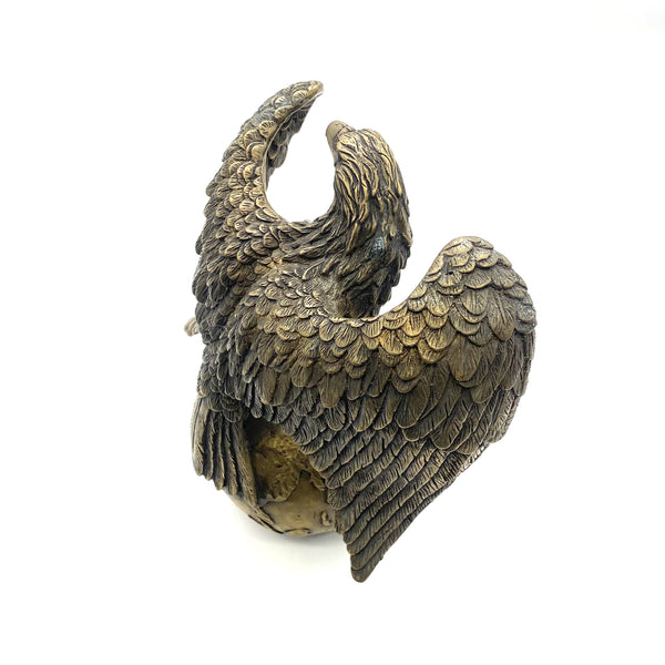 Bronze Sculpture Lifelike Eagle Statue Giftware House&Office Decorative Ornaments