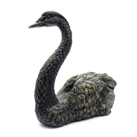 Black Swan Figurine Handmade Bronze Sculpture House&Home Decoraion Ornaments