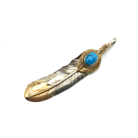 Brass Feather Charm,Necklace DIY Pendants,Keychain Charm,Jewelry Charm