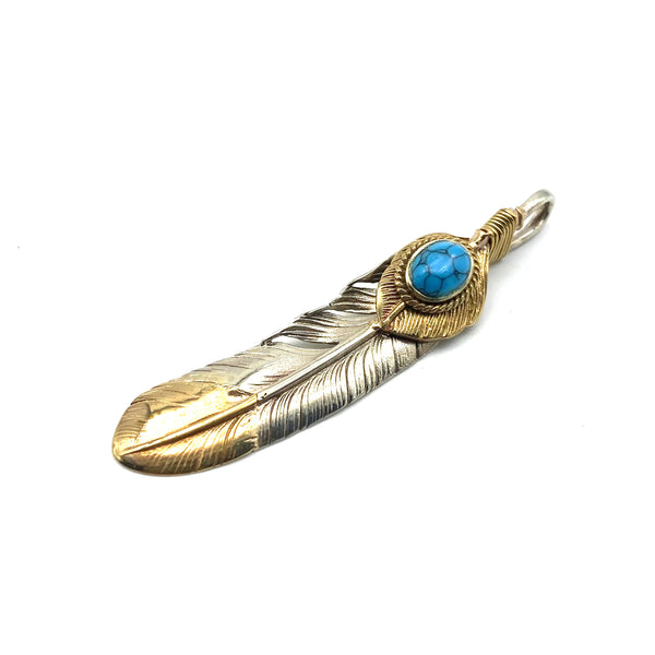Brass Feather Charm,Necklace DIY Pendants,Keychain Charm,Jewelry Charm
