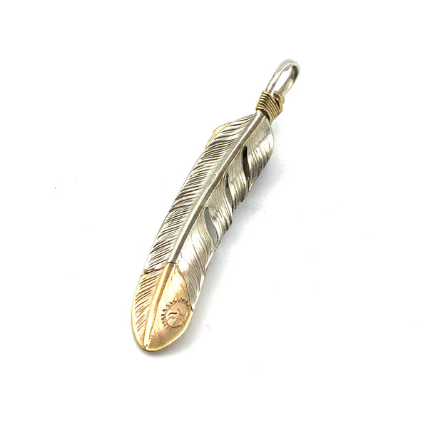 Brass Feather Charm,Necklace DIY Pendants,Keychain Charm,Jewelry Charm
