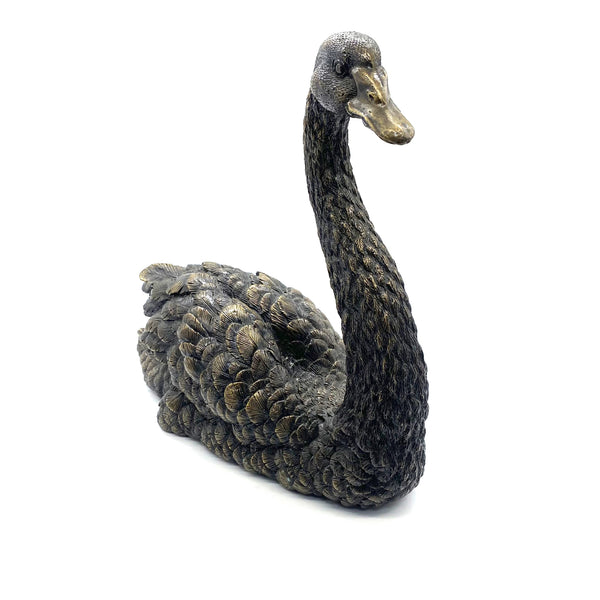 Black Swan Figurine Handmade Bronze Sculpture House&Home Decoraion Ornaments