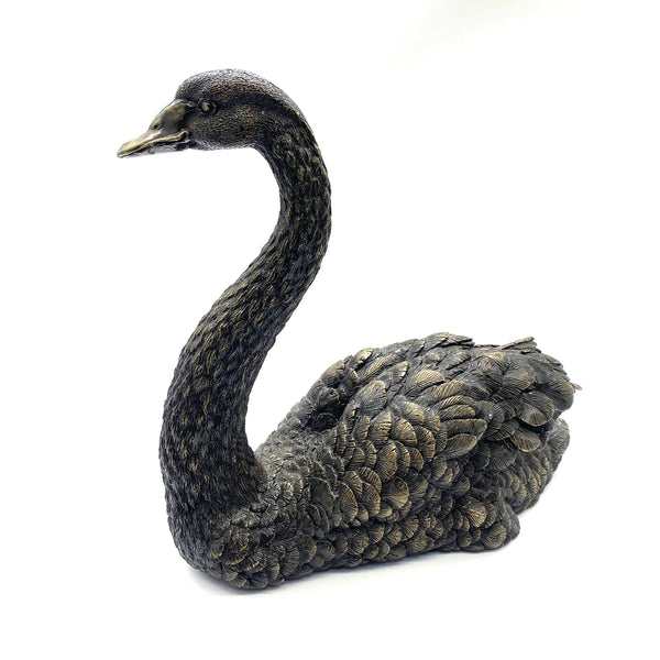 Black Swan Figurine Handmade Bronze Sculpture House&Home Decoraion Ornaments