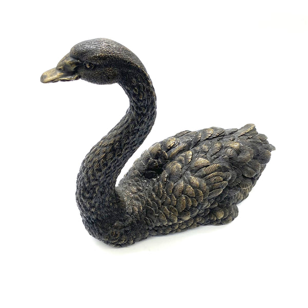 Black Swan Figurine Handmade Bronze Sculpture House&Home Decoraion Ornaments