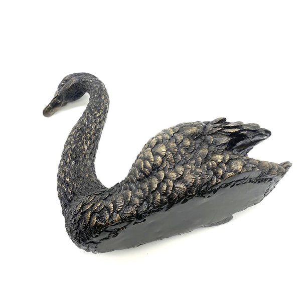 Black Swan Figurine Handmade Bronze Sculpture House&Home Decoraion Ornaments