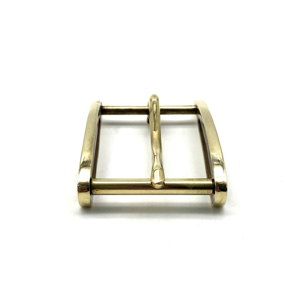 35mm Western Gentleman Brass Belt Buckle High Polished