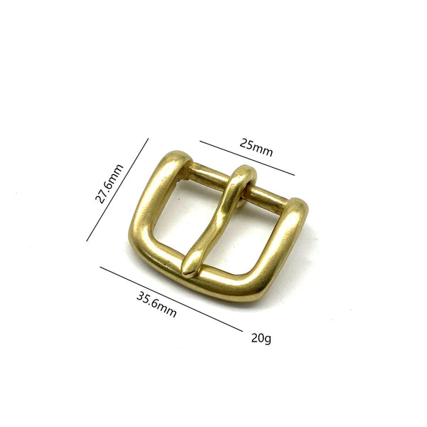 Women Belt Buckle 25mm Solid Brass Keeper Handbag Closure