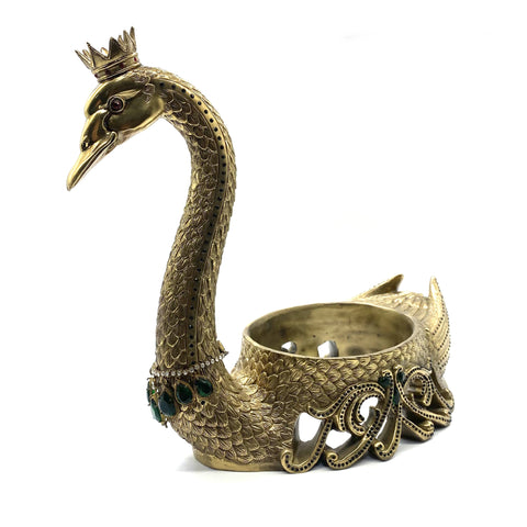 Brass Swan Figurine Handmade Swan Sculpture House&amp;Home Decoraion Ornaments