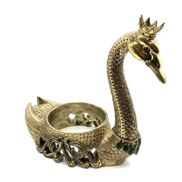 Brass Swan Figurine Handmade Swan Sculpture House&amp;Home Decoraion Ornaments