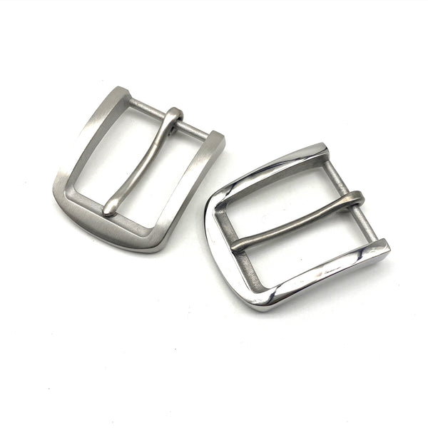 Men's casual buckle stainless steel matte/shiny finish