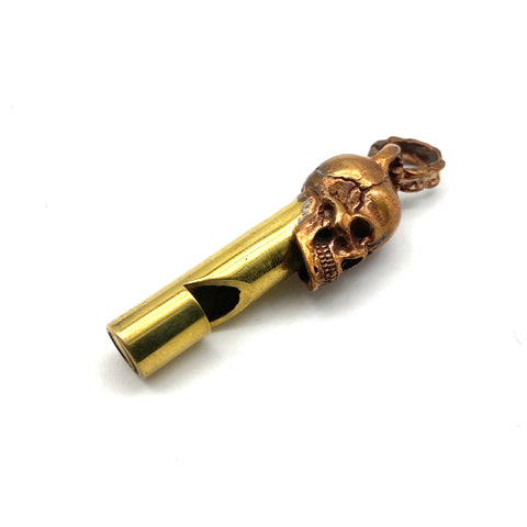 Copper Skull Whistle P.E. Sport Teather Gifts Outdoor Survival Whistles