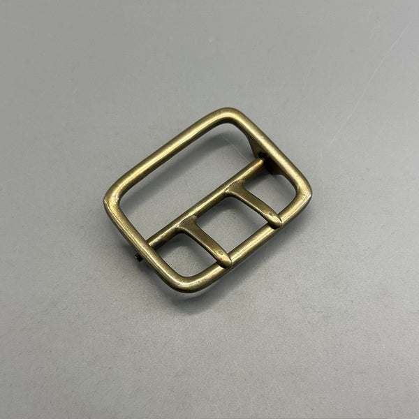 45/50mm Brass/Silver Double Prong Buckle Sam Browne Buckle Large Strap Fastener Buckle