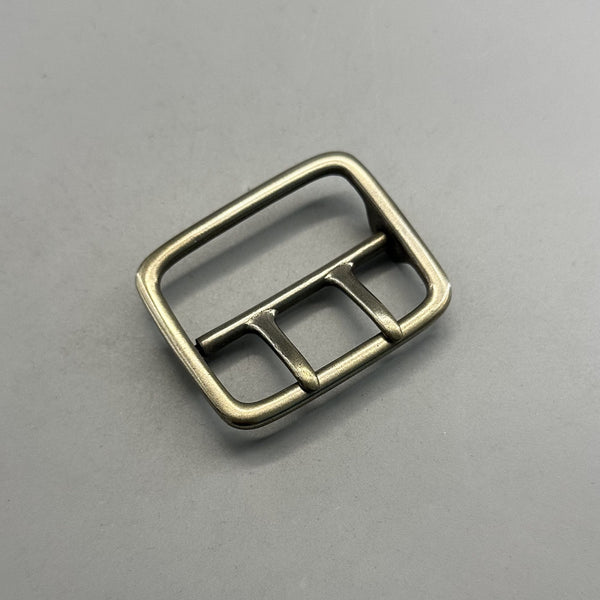 45/50mm Brass/Silver Double Prong Buckle Sam Browne Buckle Large Strap Fastener Buckle