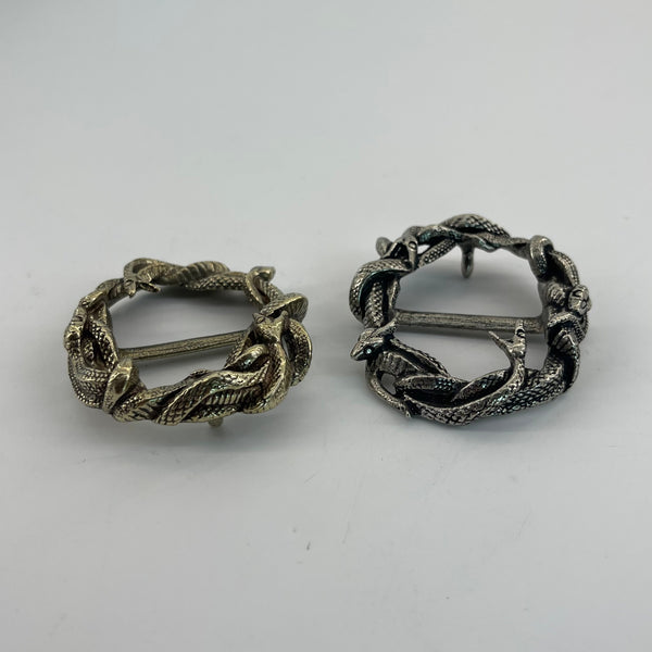 Brass Snake Design Buckle 36mm Copper Casted Unique Buckle