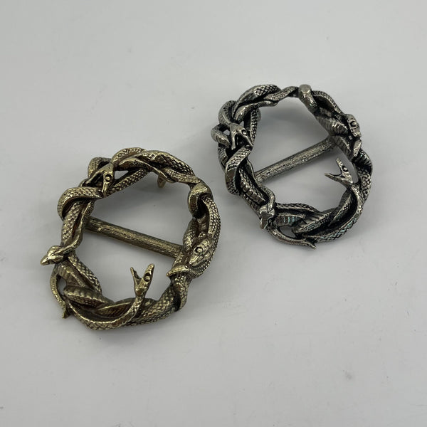 Brass Snake Design Buckle 36mm Copper Casted Unique Buckle