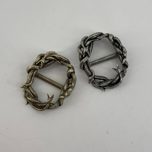 Brass Snake Design Buckle 36mm Copper Casted Unique Buckle