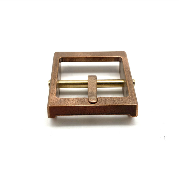 Red Copper Japan Buckle Leather Belt Buckle Stone-Washed Buckle