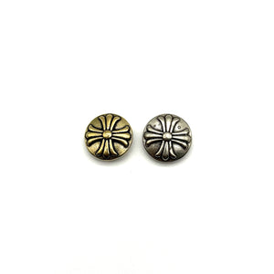 Leather Crafting Decoration Buttons Brass Cross Design Concho Rivets Screw Back 
