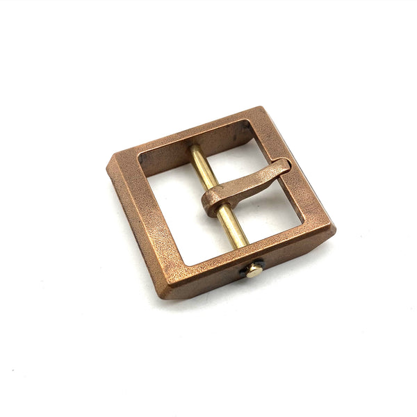 Red Copper Japan Buckle Leather Belt Buckle Stone-Washed Buckle