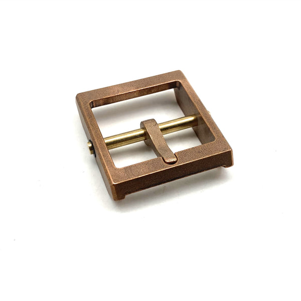Red Copper Japan Buckle Leather Belt Buckle Stone-Washed Buckle