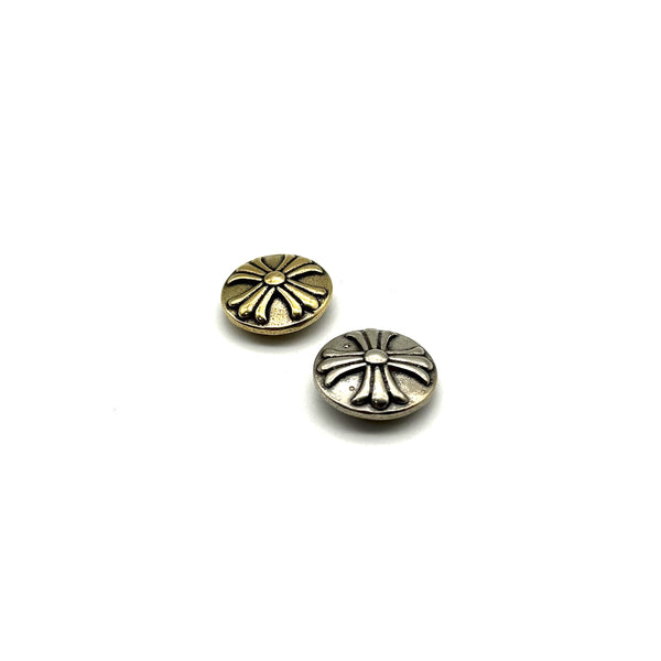 Leather Crafting Decoration Buttons Brass Cross Design Concho Rivets Screw Back 