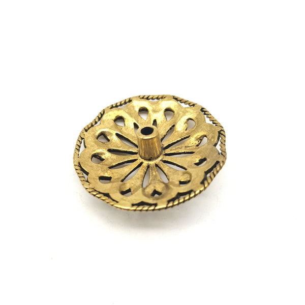 Brass Concho Rivets,Flower Concho,Brass&Silver Color,Screw Back Finish