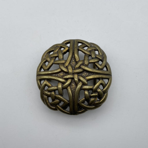 Bohemian Brass Belt Buckle – Handcrafted Boho Western Style Buckle