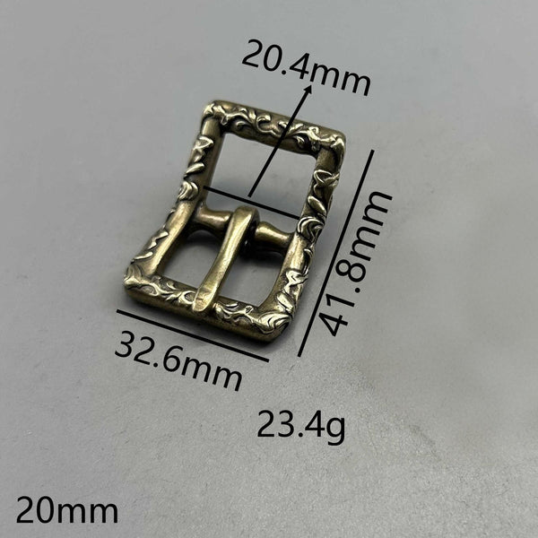 20/23mm Tang Grass Copper Buckle Leather Bag Buckle Saddle Bag Buckle Boots Fastener Buckle