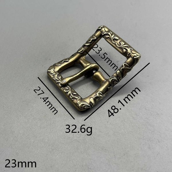 20/23mm Tang Grass Copper Buckle Leather Bag Buckle Saddle Bag Buckle Boots Fastener Buckle
