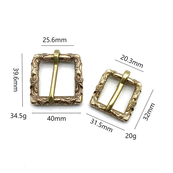 20/25mm Tang Grass Brass Buckle Collar Fastener Belt Buckle Watch Strap Buckle