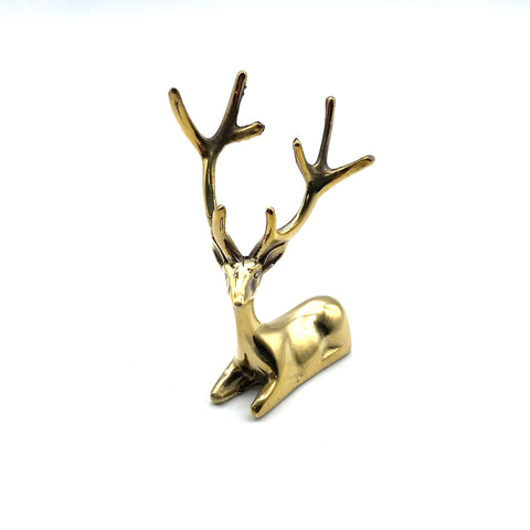 Adorable Elk Toy Figurine:Handcrafted Purple Copper Casting,Collectible Decorative Art Piece – Perfect Gift for Play,Display,and Gifting