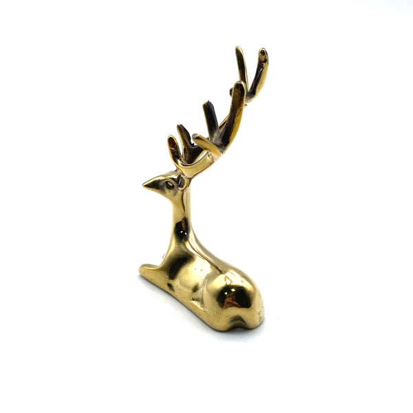 Adorable Elk Toy Figurine:Handcrafted Purple Copper Casting,Collectible Decorative Art Piece – Perfect Gift for Play,Display,and Gifting