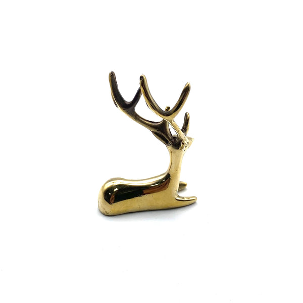 Adorable Elk Toy Figurine:Handcrafted Purple Copper Casting,Collectible Decorative Art Piece – Perfect Gift for Play,Display,and Gifting