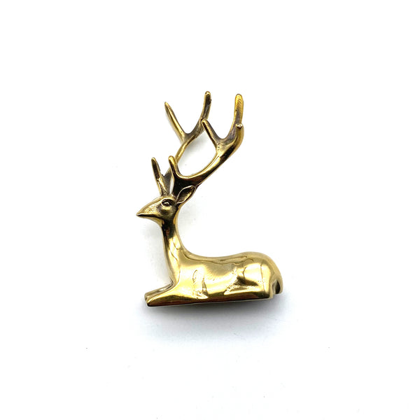 Adorable Elk Toy Figurine:Handcrafted Purple Copper Casting,Collectible Decorative Art Piece – Perfect Gift for Play,Display,and Gifting