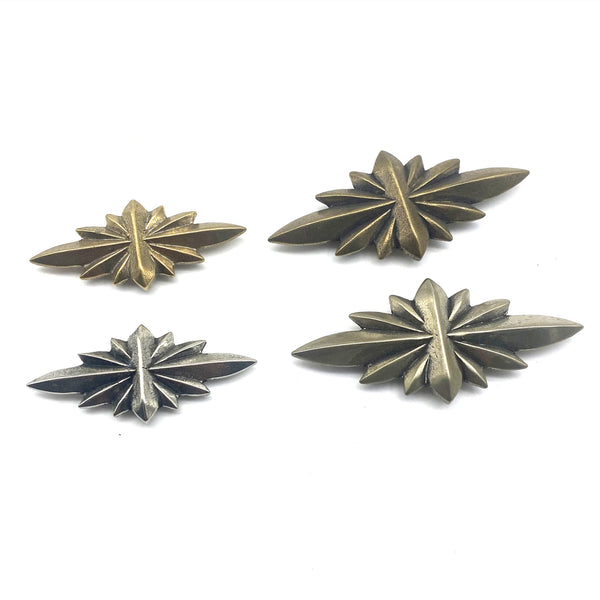 Thorn Crown Conchos Rivets Screw Back Leather Decoration Accessories
